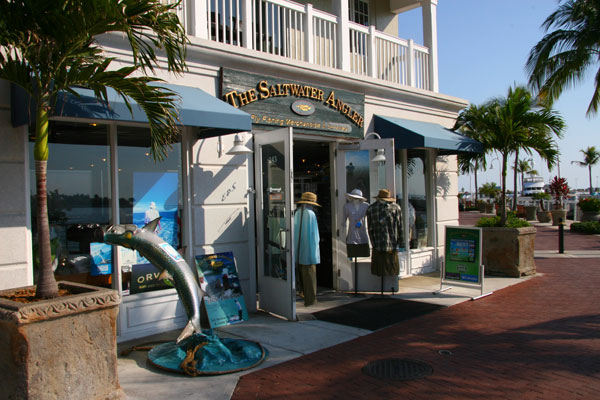 key west shopping with saltwater angler